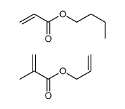 甲基丙烯酸烯丙酯与丙烯酸丁酯的聚合物结构式