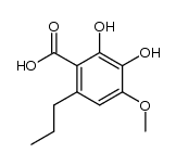 2,3-dihydroxy-4-methoxy-6-propylbenzoic acid结构式