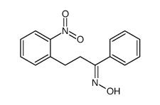 N-[3-(2-nitrophenyl)-1-phenylpropylidene]hydroxylamine结构式