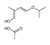 acetic acid,2-methyl-4-propan-2-yloxybuta-1,3-dien-1-ol结构式