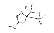 5-methoxy-3,3-bis(trifluoromethyl)dithiolane结构式