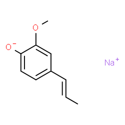 sodium 2-methoxy-4-(1-propenyl)phenolate Structure