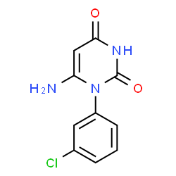 6-AMINO-1-(3-CHLORO-PHENYL)-1H-PYRIMIDINE-2,4-DIONE Structure