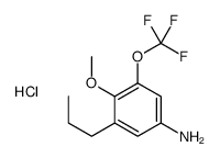 4-methoxy-3-propyl-5-(trifluoromethoxy)aniline,hydrochloride Structure