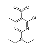 4-chloro-N,N-diethyl-6-methyl-5-nitropyrimidin-2-amine Structure
