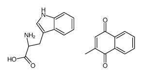 (2S)-2-amino-3-(1H-indol-3-yl)propanoic acid,2-methylnaphthalene-1,4-dione Structure