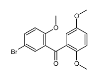 (5-bromo-2-methoxyphenyl)-(2,5-dimethoxyphenyl)methanone Structure