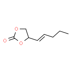 1,3-Dioxolan-2-one,4-(1-pentenyl)- (9CI) Structure