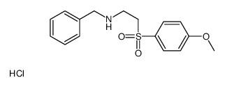 benzyl-[2-(4-methoxyphenyl)sulfonylethyl]azanium,chloride Structure