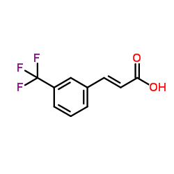 (E)-3-(三氟甲基)肉桂酸结构式