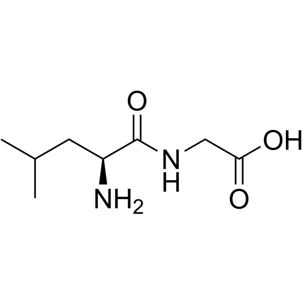 L-亮氨酰甘氨酸结构式