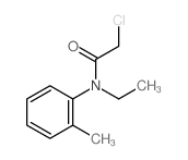 2-chloro-N-ethyl-N-(2-methylphenyl)acetamide结构式