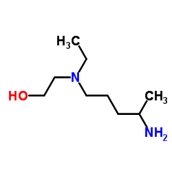 5-(N-乙基-N-2-羟乙基胺)-2-戊胺结构式