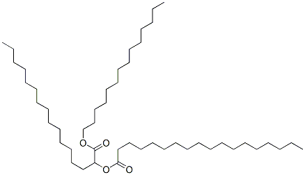 Stearic acid 1-[(tetradecyloxy)carbonyl]pentadecyl ester结构式