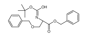 benzyl (2S)-2-[(2-methylpropan-2-yl)oxycarbonylamino]-3-phenylmethoxypropanoate结构式