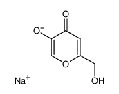 Kojic Acid Sodium Salt Hydrate Structure