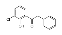1-(3-chloro-2-hydroxyphenyl)-2-phenylethanone结构式
