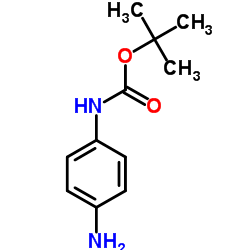 (4-氨基苯基)氨基甲酸叔丁酯结构式