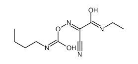 [[1-cyano-2-(ethylamino)-2-oxoethylidene]amino] N-butylcarbamate Structure