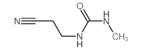 Urea,N-(2-cyanoethyl)-N'-methyl-结构式