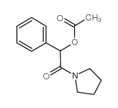 1-[(ACETYLOXY)PHENYLACETYL]-PYRROLIDINE structure