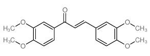 (E)-1,3-bis(3,4-dimethoxyphenyl)prop-2-en-1-one Structure