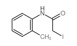 2-iodo-N-(2-methylphenyl)acetamide结构式