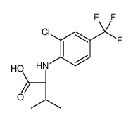 N-[2-Chloro-4-(trifluoromethyl)phenyl]-L-valine结构式