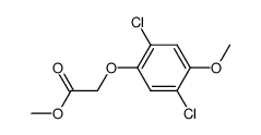 (2,5-Dichloro-4-methoxyphenoxy)acetic acid methyl ester结构式