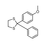 2-(4-methoxyphenyl)-2-phenyl-1,3-dithiolane Structure