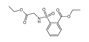 ethyl 2-(N-(2-ethoxy-2-oxoethyl)sulfamoyl)benzoate结构式