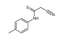 2-cyano-N-(4-methylphenyl)ethanethioamide Structure