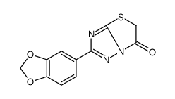 2-(1,3-benzodioxol-5-yl)-[1,3]thiazolo[3,2-b][1,2,4]triazol-6-one Structure