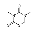 3,5-dimethyl-2-thioxo-1,3,5-thiadiazinan-4-one结构式