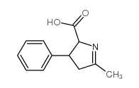 3,4-二氢-5-甲基-3-苯基-2H-吡咯-2-羧酸结构式