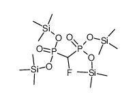 Tetrakis(trimethylsilyl) fluoromethanediphosphonate Structure