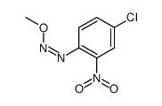 (Z)-1-(4-chloro-2-nitrophenyl)-2-methoxydiazene结构式