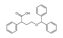 4-(benzhydryloxy)-2-phenylbutanoic acid Structure