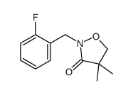 2-[(2-fluorophenyl)methyl]-4,4-dimethyl-1,2-oxazolidin-3-one结构式
