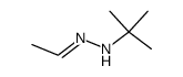 E-tert-butylhydrazone of acetaldehyde Structure