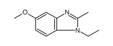 1H-Benzimidazole,1-ethyl-5-methoxy-2-methyl-(9CI) structure