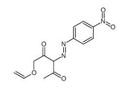 1-ethenoxy-3-[(4-nitrophenyl)diazenyl]pentane-2,4-dione结构式