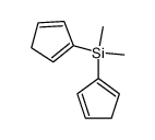 di(cyclopenta-1,4-dien-1-yl)dimethylsilane结构式