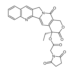 camptothecin-20-(N-succinimidoglycinate)结构式