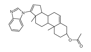 (3beta)-17-(1H-Benzimidazol-1-yl)androsta-5,16-dien-3-ol 3-acetate Structure