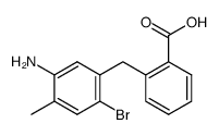 2-(5-amino-2-bromo-4-methyl-benzyl)-benzoic acid结构式