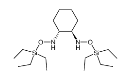 (R,R)-O,O'-bis(triethylsilyl)cyclohexyl-1,2-dihydroxylamine结构式