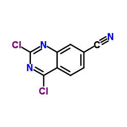 2,4-二氯-7-氰基喹唑啉结构式