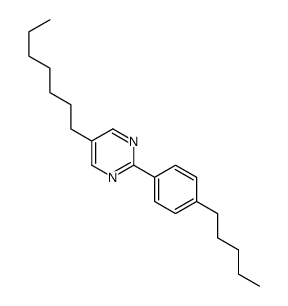 5-heptyl-2-(4-pentylphenyl)pyrimidine结构式