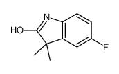 3,3-二甲基-5-氟氧化吲哚结构式
